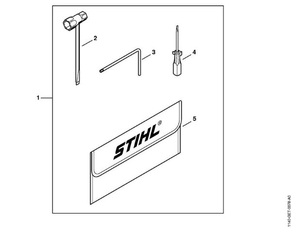 Moto-serras a gasolina (MS) MS 400 C-M Ferramentas, Acessórios especiais da marca Stihl