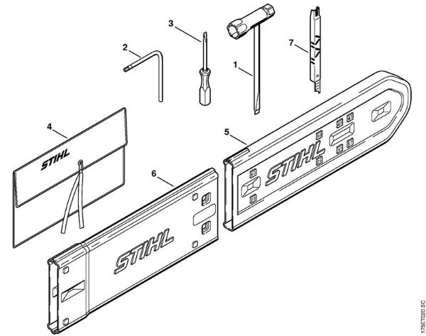 Moto-serras a gasolina (MS) MS 440 Ferramentas, Acessórios especiais da marca Stihl