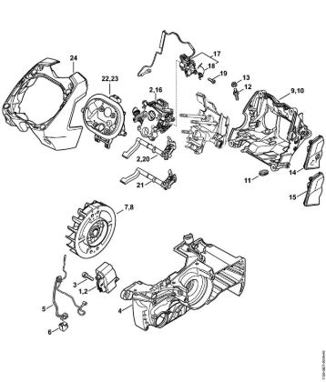 Moto-serras a gasolina (MS) MS 441 M-Tronic da marca Stihl