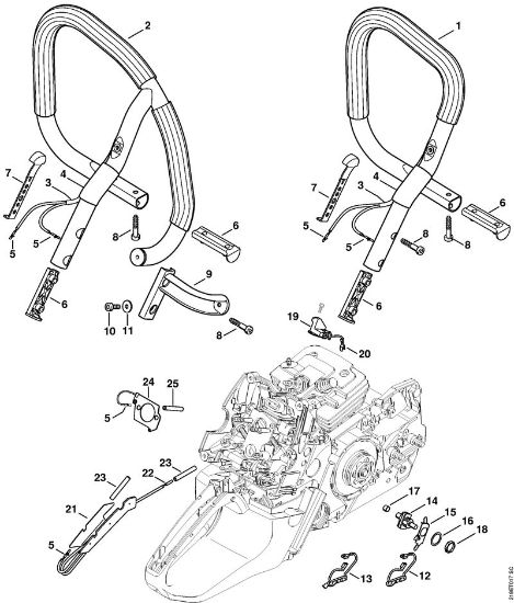 Moto-serras a gasolina (MS) MS 441 C-M W Aquecimento da marca Stihl