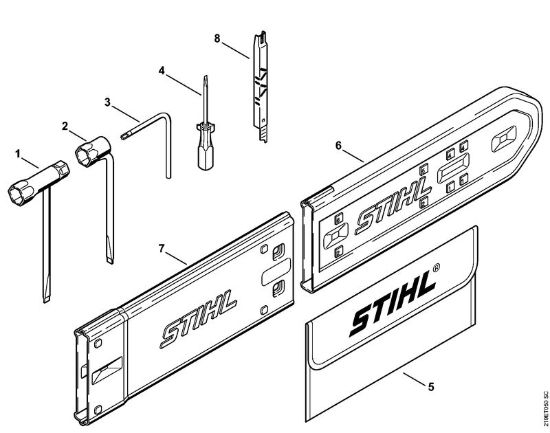 Moto-serras a gasolina (MS) MS 441 C-MQ Ferramentas, Acessórios especiais da marca Stihl