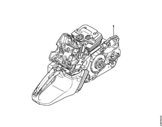 Moto-serras a gasolina (MS) MS 441 C-MQ Numero da máquina da marca Stihl