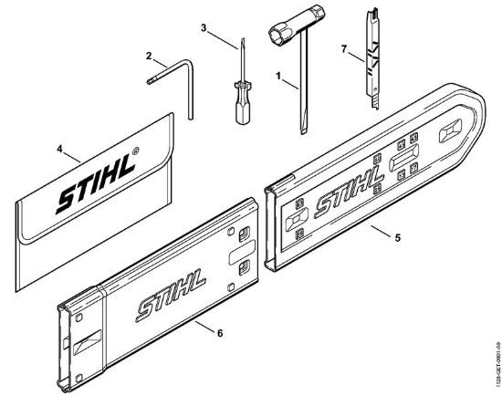 Moto-serras a gasolina (MS) MS 460-D Ferramentas, Acessórios especiais da marca Stihl