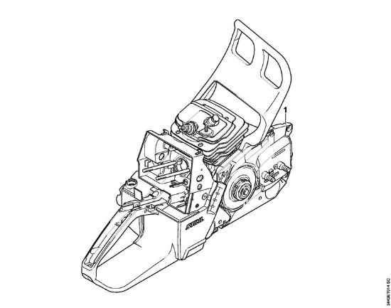 Moto-serras a gasolina (MS) MS 461-R Numero da máquina da marca Stihl