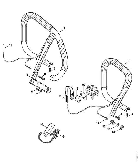Moto-serras a gasolina (MS) MS 461-VW Aquecimento da marca Stihl