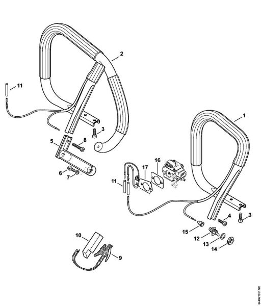 Moto-serras a gasolina (MS) MS 461-VW Aquecimento da marca Stihl