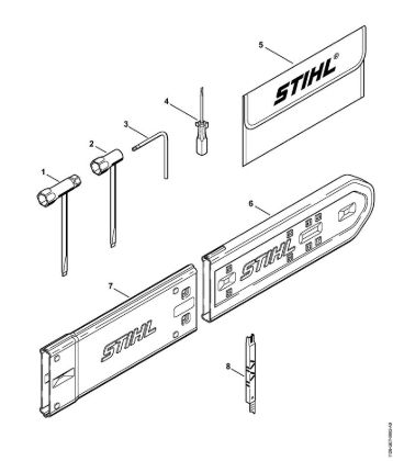 Moto-serras a gasolina (MS) MS 461-Z Ferramentas, Acessórios especiais da marca Stihl
