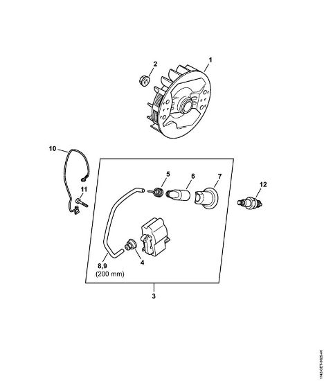 Moto-serras a gasolina (MS) MS 462 Sistema de ignição da marca Stihl