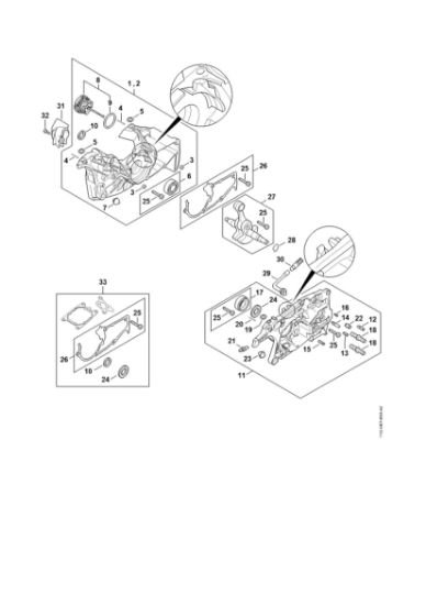 Imagem de Caixa da cambota MS 462 C-M