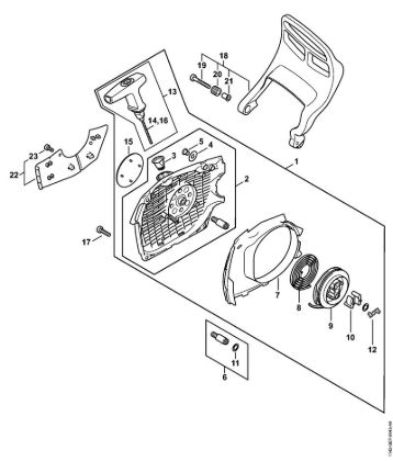 Moto-serras a gasolina (MS) MS 462 C-M Dispositivo de arranque M-Tronic da marca Stihl