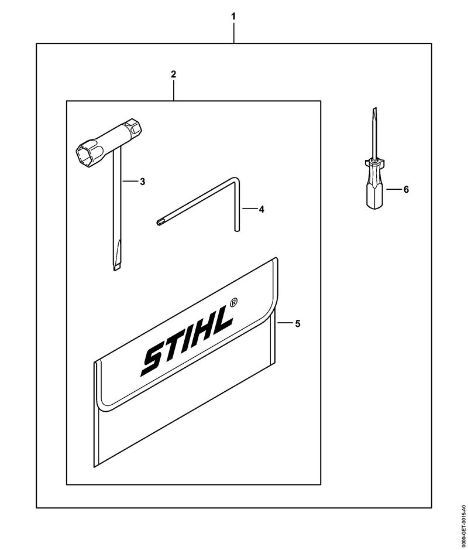 Moto-serras a gasolina (MS) MS 462 C-M Ferramentas, Acessórios especiais da marca Stihl
