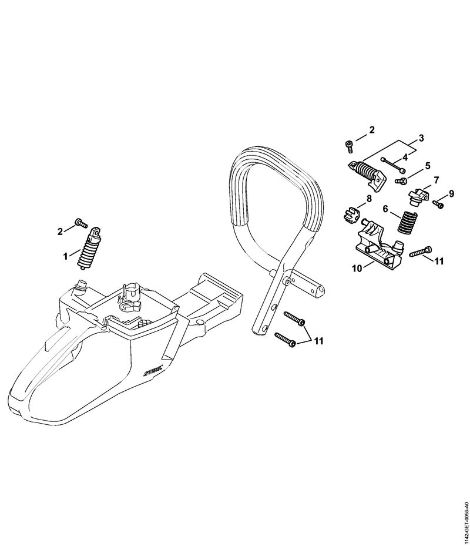 Moto-serras a gasolina (MS) MS 462 C-M Sistema anti-vibratório da marca Stihl