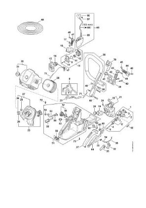 Imagem de Aquecimento do cabo, Instalação de injecção, Caixa do tanque, Tubo do punho MS 500i-W MS 500i-W