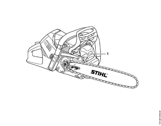 Moto-serras a gasolina (MS) MS 500i-W Numero da máquina da marca Stihl