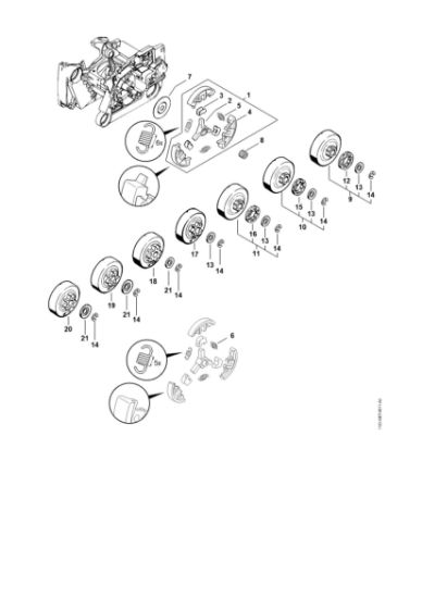 Imagem de Embreagem, Pinhão MS 650 Magnum BR