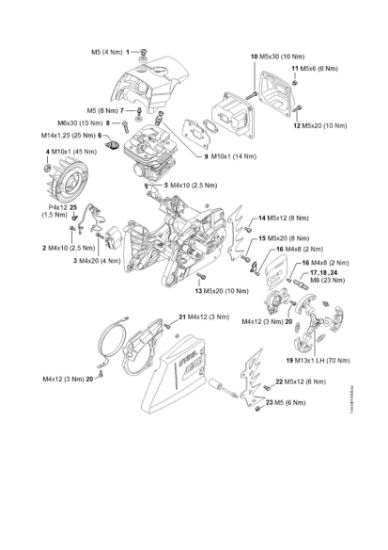 Imagem de Binários de aperto MS 651-R