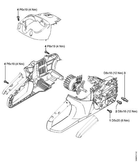 Moto-serras alimentadas a bateria (MSA) MSA 160 C-B Binários de aperto da marca Stihl