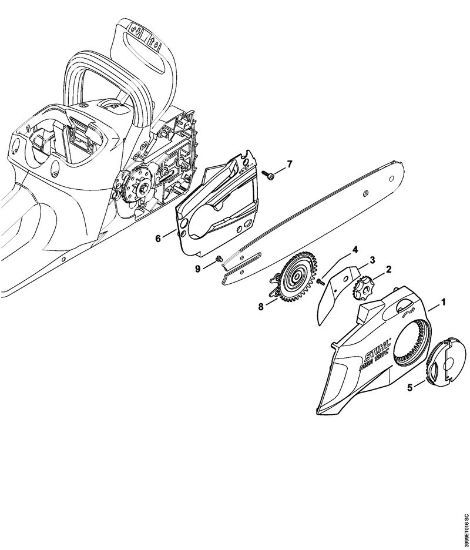 Moto-serras alimentadas a bateria (MSA) MSA 160 C-B Tampa do carreto da marca Stihl