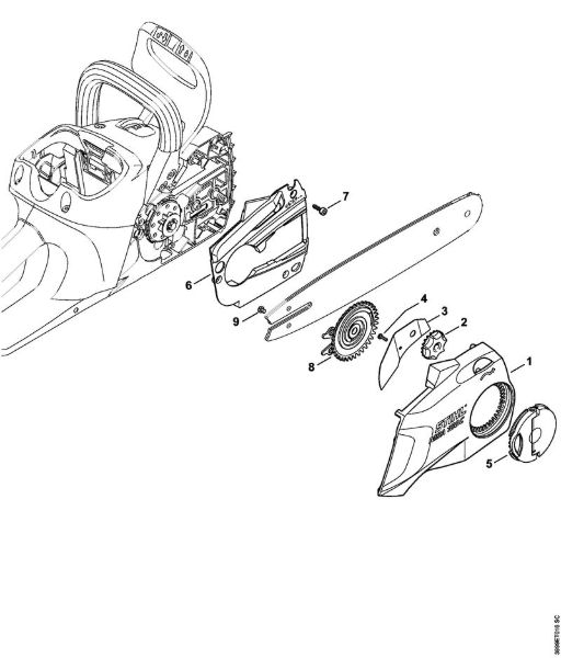 Moto-serras alimentadas a bateria (MSA) MSA 160 C-B Tampa do carreto da marca Stihl