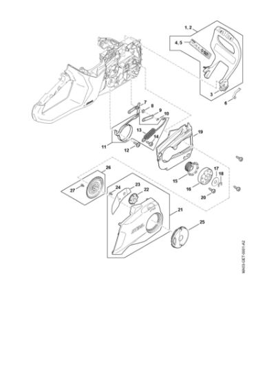 Imagem de Protector, Freio de corrente, Dispositivo tensor da corrente MSA 160.0 C-B