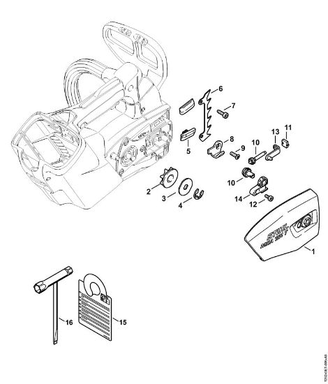 Moto-serras alimentadas a bateria (MSA) MSA 161 T Tampa do carreto da marca Stihl