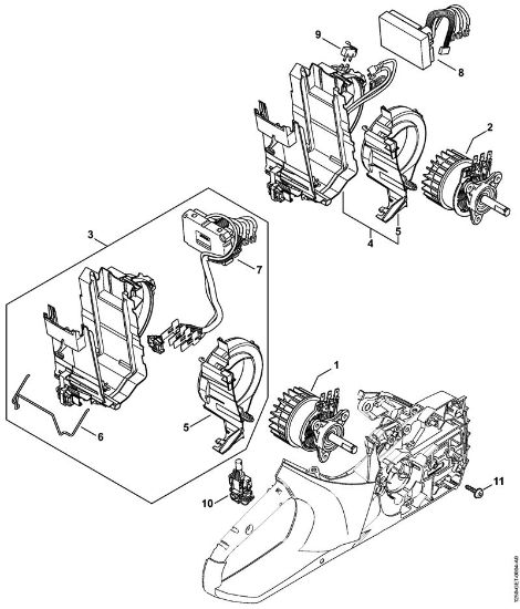 Moto-serras alimentadas a bateria (MSA) MSA 200 C-B Motor eléctrico da marca Stihl