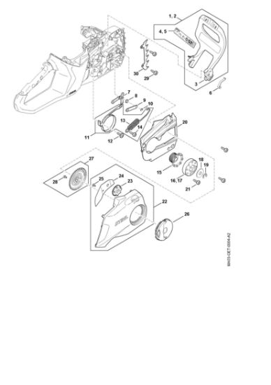 Imagem de Protector, Freio de corrente, Dispositivo tensor da corrente MSA 200.0 C-B