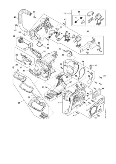 Imagem de Motor eléctrico, Módulo electrónico, Caixa do cabo MSA 220.0 T