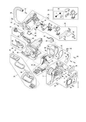 Imagem de Motor eléctrico, Módulo electrónico, Caixa do cabo MSA 220.0 TC-O