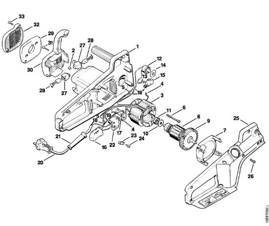 Serras eléctricas (MSE) E 14 Motor eléctrico E 14 C da marca Stihl