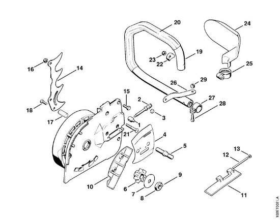Serras eléctricas (MSE) E 30 Carreto, Tubo do punho da marca Stihl