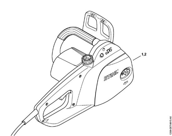 Serras eléctricas (MSE) MSE 141 C-Q Numero da máquina da marca Stihl