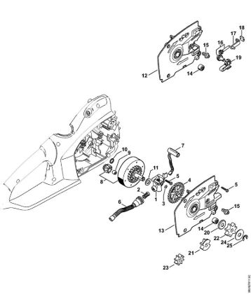 Serras eléctricas (MSE) MSE 210 C-BQ Bomba de óleo, Carreto da marca Stihl