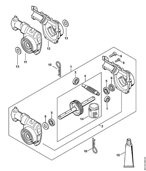 Motor multifuncional (MM) MM 55 Engrenagem (16.2013) da marca Stihl