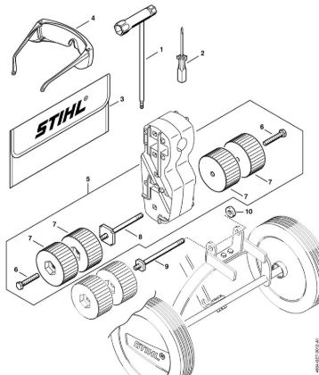 Motor multifuncional (MM) MM 56 Ferramentas, Acessórios especiais da marca Stihl