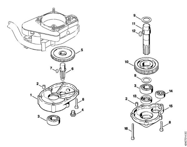 BT 106 BT 106 Engrenagem BT 106 C da marca Stihl
