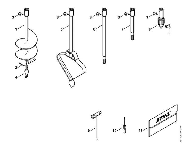 BT 121 BT 121 Brocas de perfuração, Ferramentas, Ferramentas especiais da marca Stihl