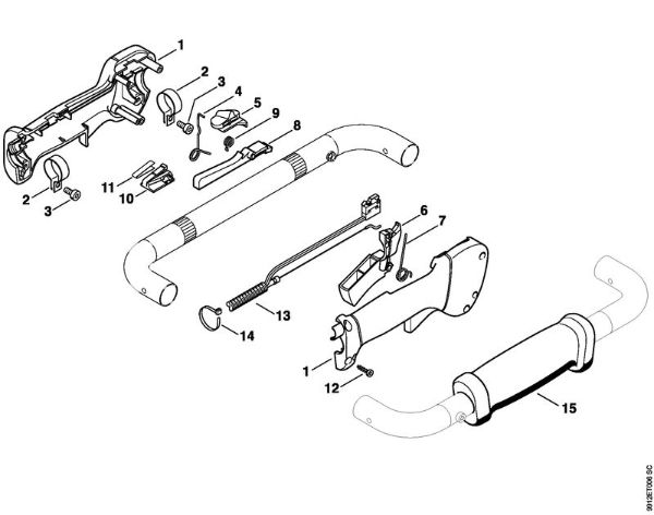 BT 130 BT 130 Cabo de manejo da marca Stihl