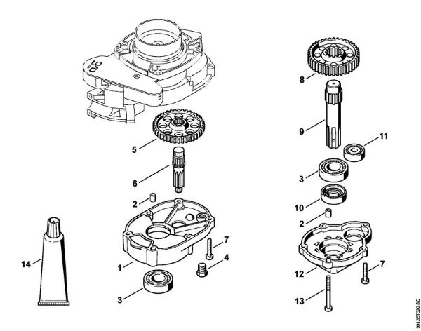 BT 130 BT 130 Engrenagem da marca Stihl
