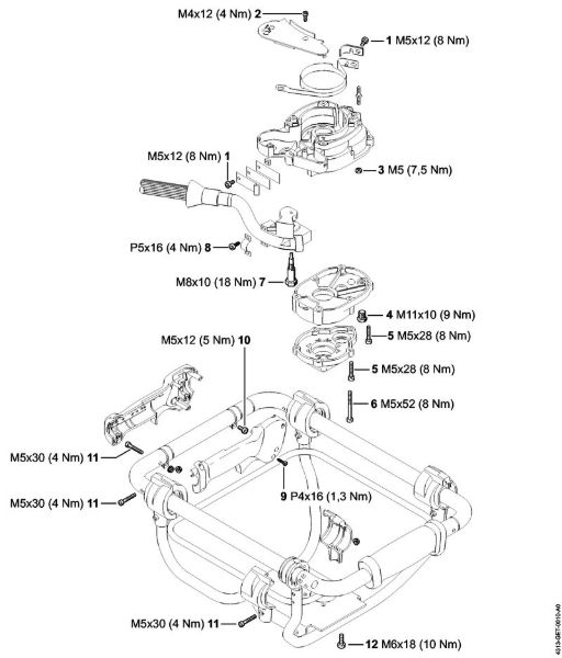 BT 131 BT 131 Binários de aperto da marca Stihl