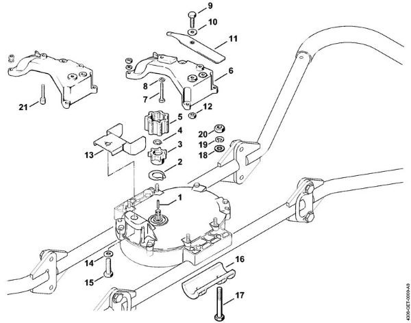 BT 360 BT 360 Alavanca de bloqueio da marca Stihl