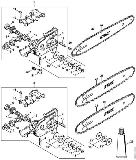 Podadoras (HT) HT 100 Engrenagem (38.2016) da marca Stihl