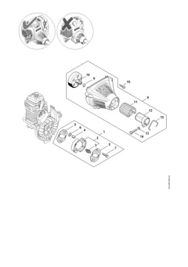 Imagem de Embreagem, Carcaça do ventilador HT 130