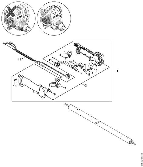 Podadoras (HT) HT 131 Cabo da mão   5 08 571 577 da marca Stihl