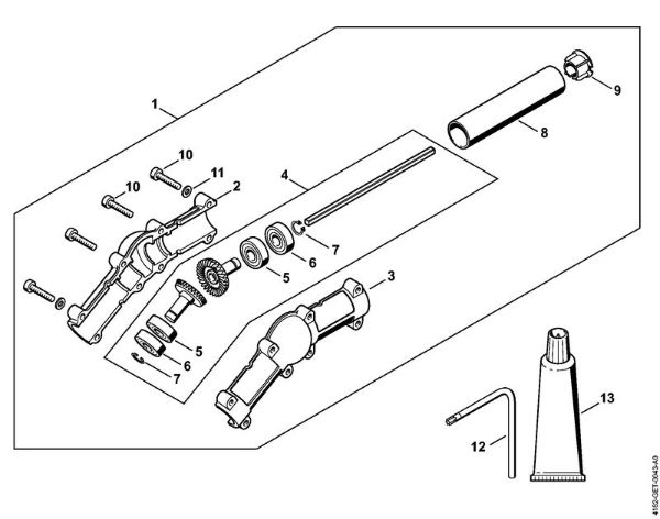 Podadoras (HT) HT 132 Engrenagem angular da marca Stihl