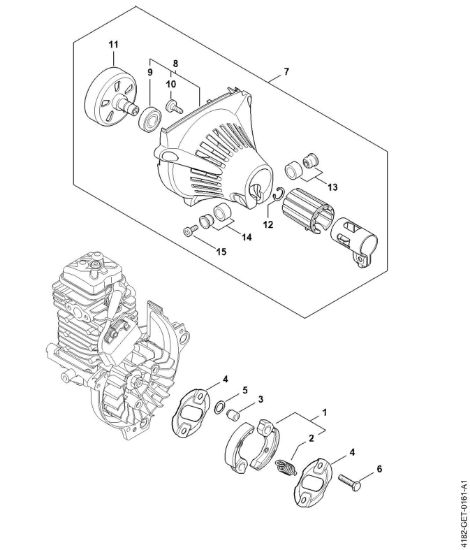 Imagem de Embreagem, Carcaça do ventilador HT 134