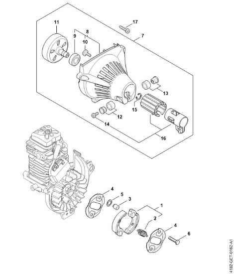 Imagem de Embreagem, Carcaça do ventilador HT 135