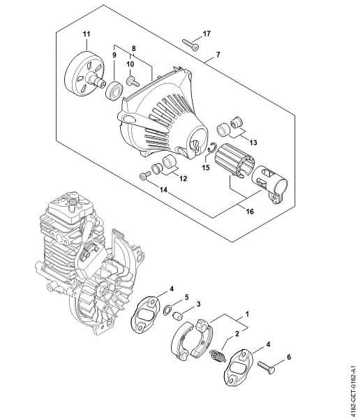 Imagem de Embreagem, Carcaça do ventilador HT 135
