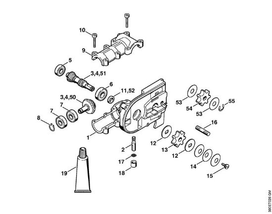 Podadoras (HT) HT 75 Engrenagem HT 75 (38.2002), (22.2011) da marca Stihl