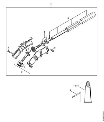 Podadoras a bateria (HTA) HTA 135 Engrenagem angular da marca Stihl